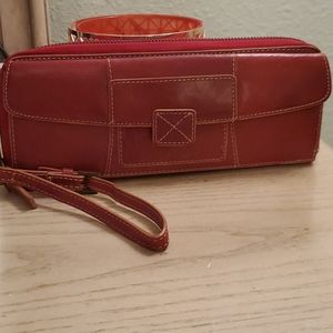Italian Leather Red Wallet